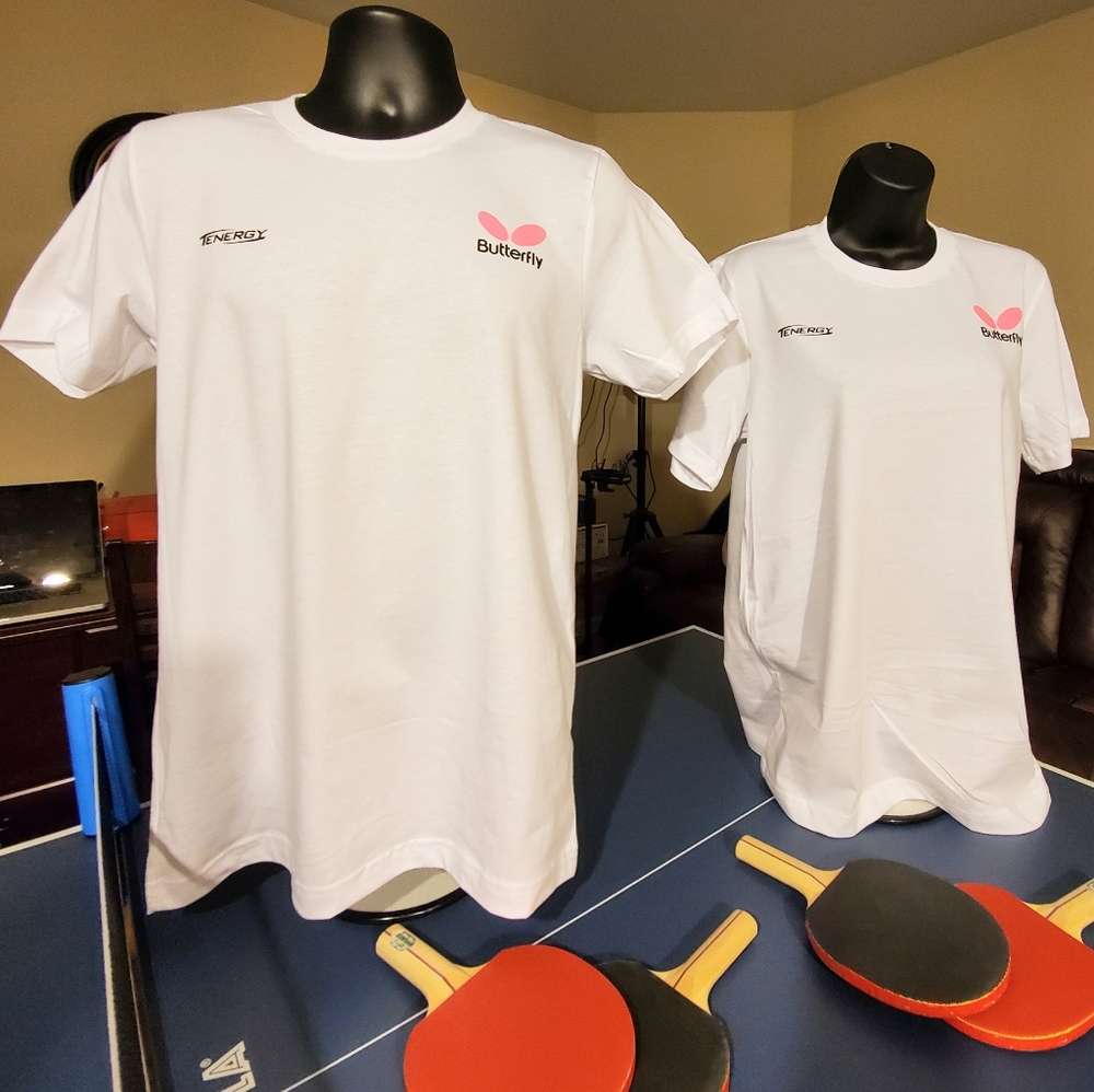 Table Tennis Unisex T-Shirt.Butterfly Logo
